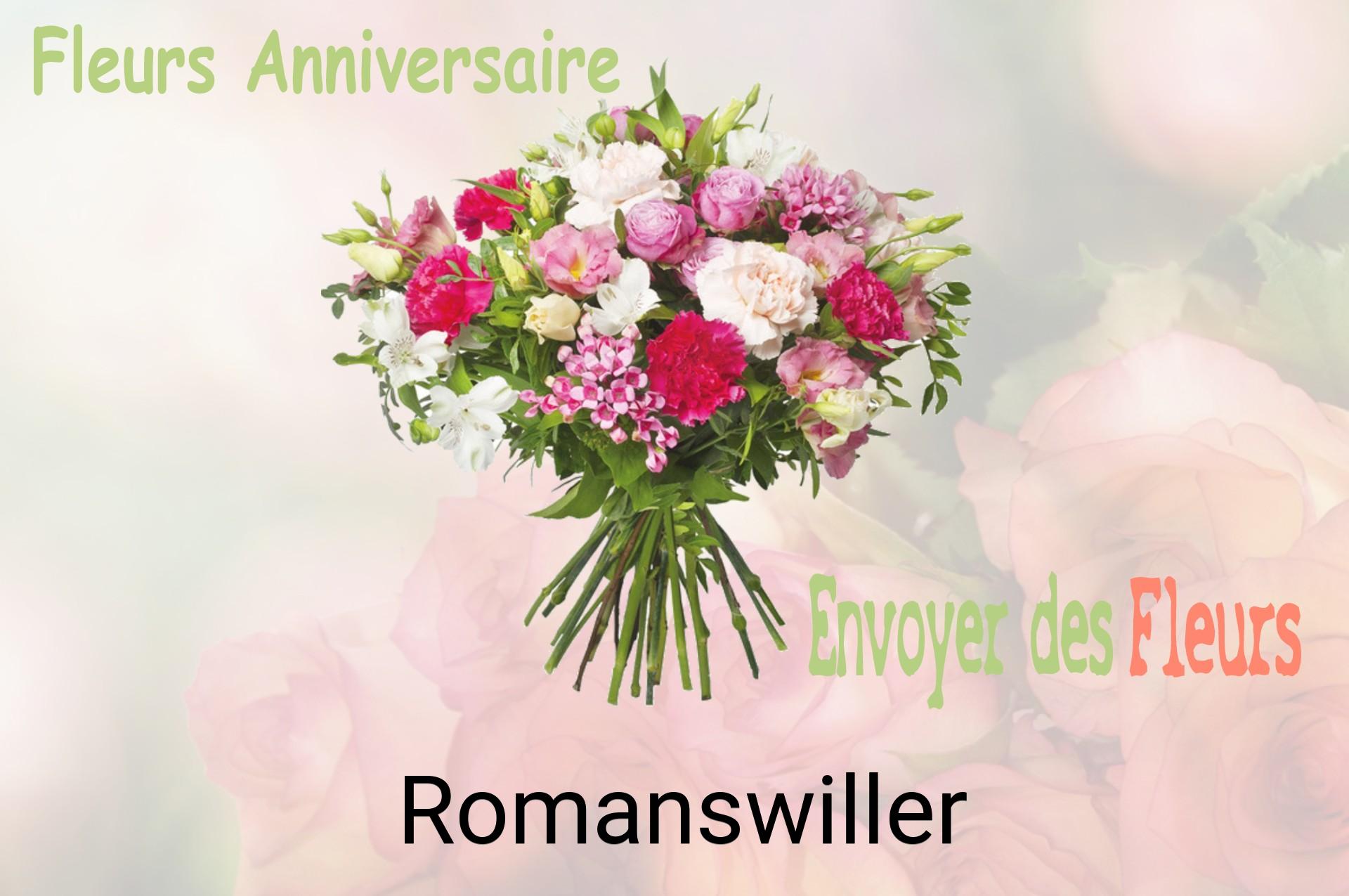 Bouquet de fleurs d’anniversaire livré à Romanswiller