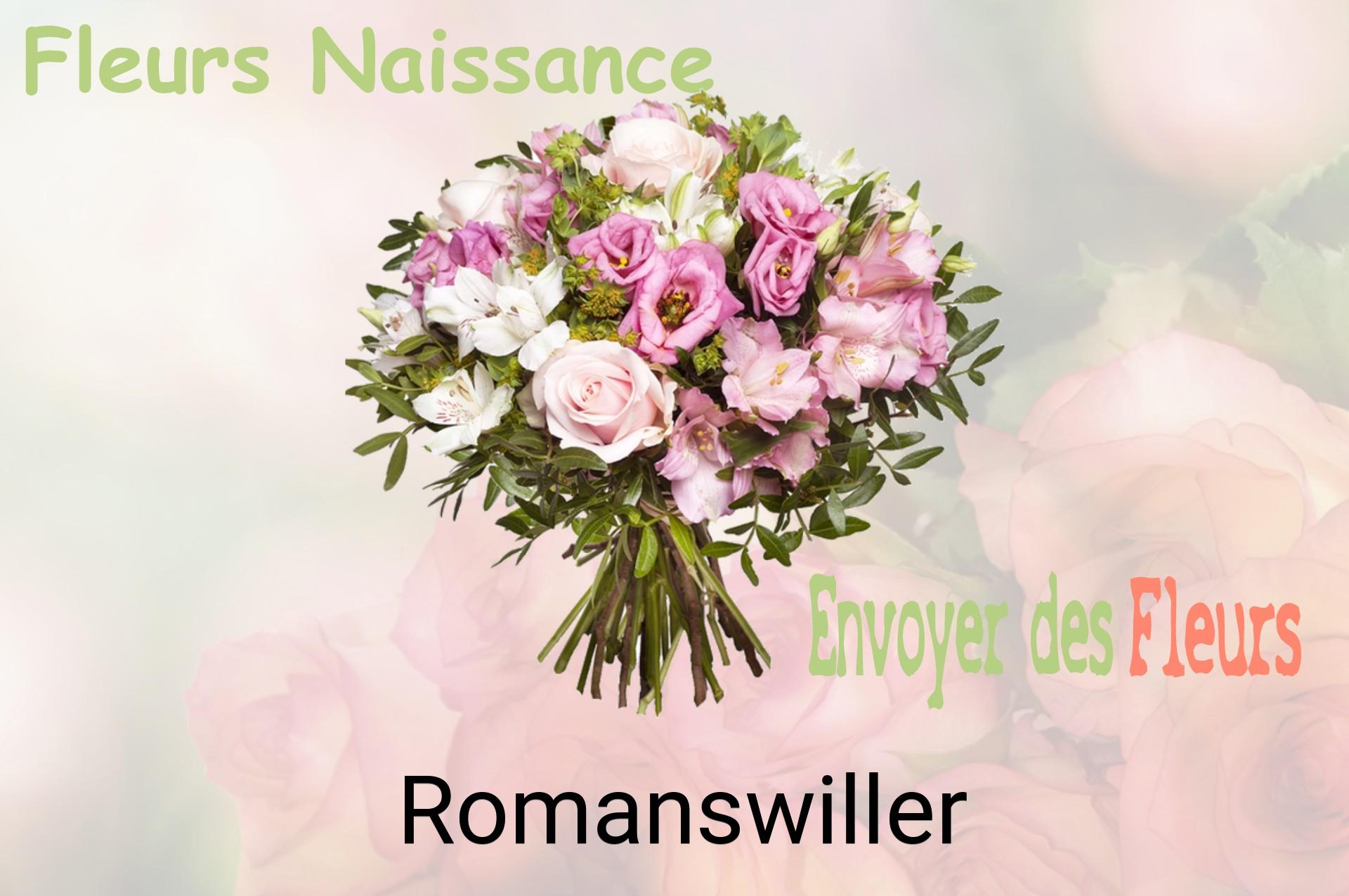 Bouquet de fleurs de naissance livré à Romanswiller